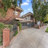 Burbank apartment for rent - A residential area with a house and a tree.