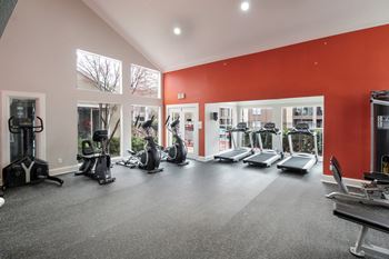Modern fitness center