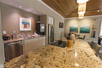 Lounge with complimentary coffee bar and billiard table