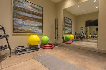 Personal yoga studio and stretching room