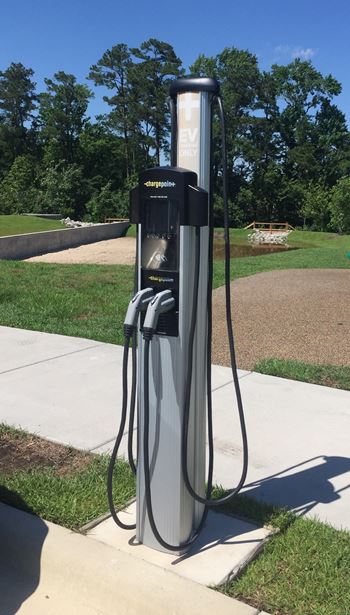 Electric car charging station