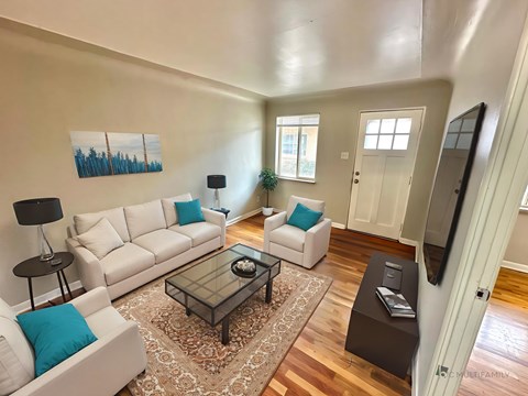 Floor plan for 1 bed, 1 bath