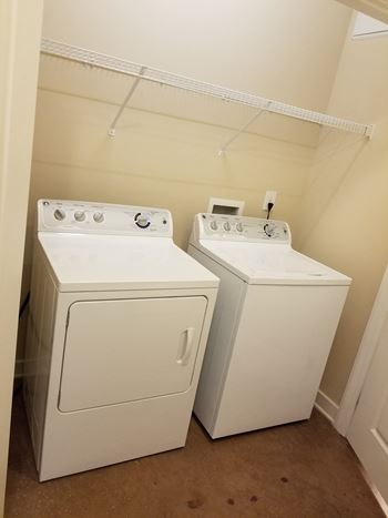 Full size washer & dryer provided