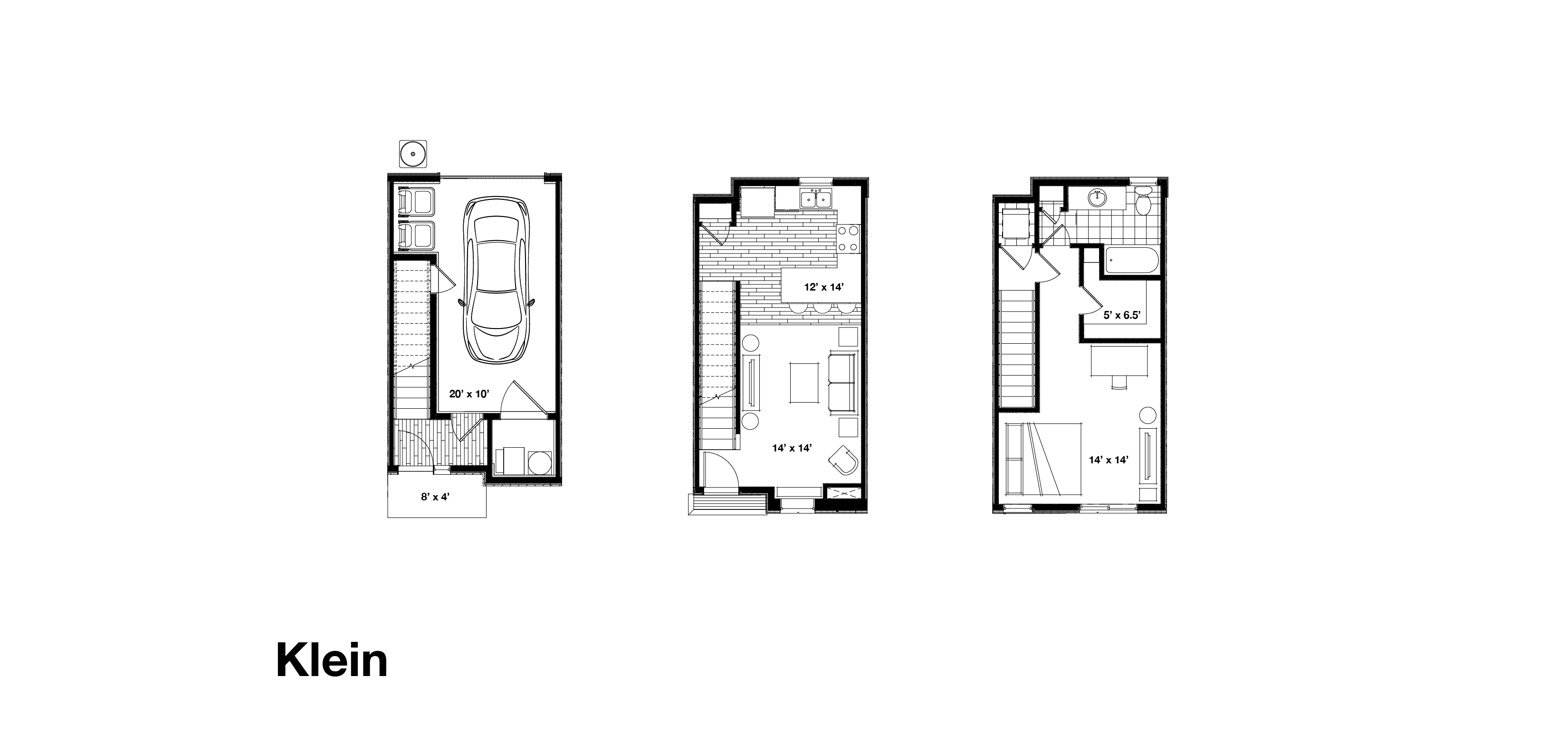 Floor plan for 1 bed, 1 bath, 907 sqft