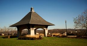 Pittsburgh apartment for rent - a gazebo with a steeple in a park