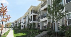 Pittsburgh apartment for rent - a row of new apartment buildings on a city street