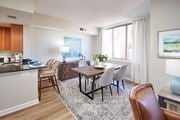 Alexandria apartment for rent - A dining room with a table and chairs.