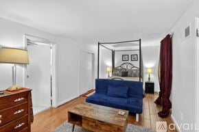 Atlanta apartment for rent - A dining room with a table set for six.