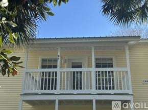 Santa Rosa Beach apartment for rent - A small bathroom with a toilet, sink, and bathtub.