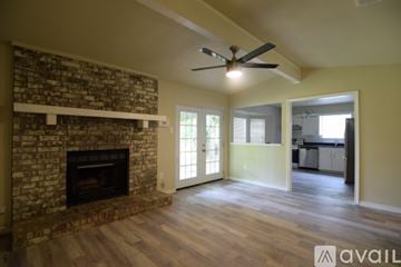 Killeen house for rent - A kitchen with stainless steel appliances and white cabinets.