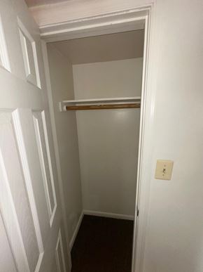 Washington apartment for rent - A white door with a shelf above it.
