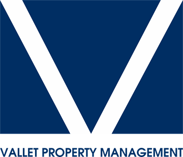 Richmond house for rent - A blue and white image with the words "VALLET PROPERTY MANAGEMENT" written on it.