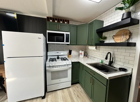 Floor plan for 1 bed, 1 bath