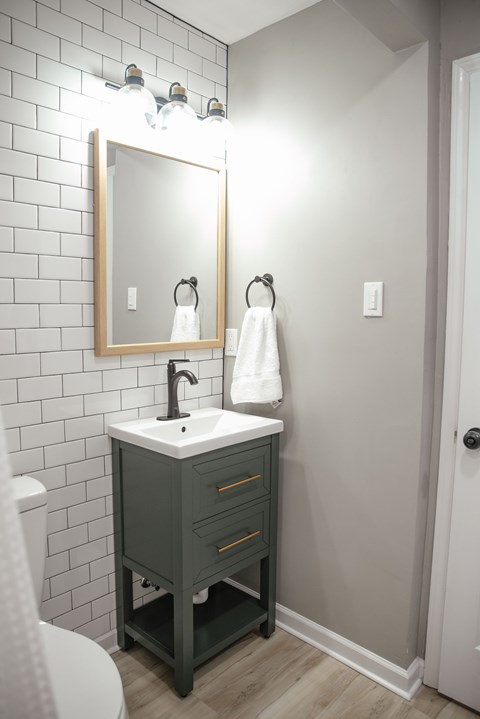Floor plan for 1 bed, 1 bath