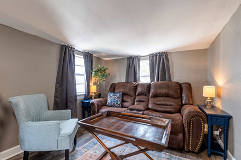 Floor plan for 1 bed, 1 bath