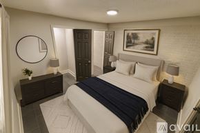 Memphis house for rent - A small white closet with a shelf and a black door.