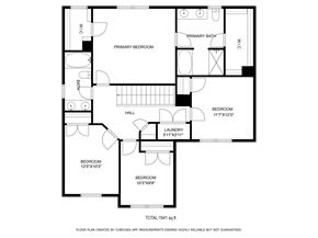 Jacksonville house for rent - A floor plan of a home with a total area of 1941 square feet.