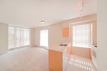 Burnaby apartment for rent - A kitchen with a sink and a window.