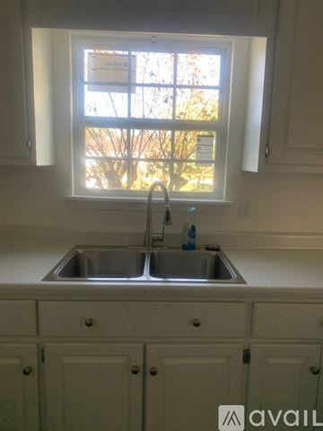 Douglas apartment for rent - A kitchen with a sink and cabinets under a window.