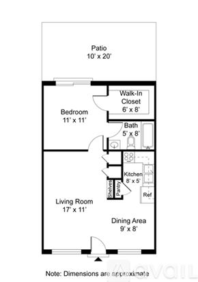 Albuquerque apartment for rent - A white building with a green roof and a wooden fence.