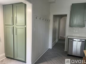 Charlottesville house for rent - An aerial view of a residential area with a large green space and a building labeled "The Corner".