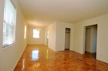 Glistening hardwood floors