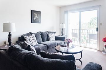 Franklin apartment for rent - a living room with a couch and a coffee table