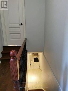 Markham (Unionville) house for rent - A hallway with a door at the end.