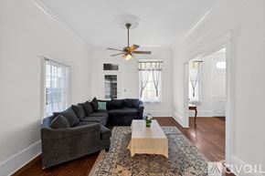 New Orleans apartment for rent - A pool table in a room with green walls.