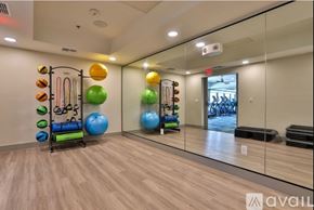 New Braunfels apartment for rent - A gym room with exercise equipment and mirrors.