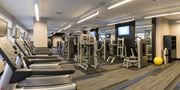 Washington apartment for rent - A gym with treadmills, weights, and exercise machines.