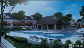 Oxford house for rent - A modern house with a pool in the backyard.