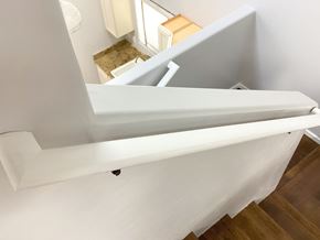 Show Low house for rent - A white bathtub with a white shower curtain.