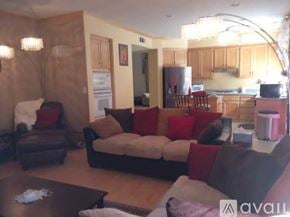 San Leandro house for rent - A living room with a couch, chairs, and a coffee table.