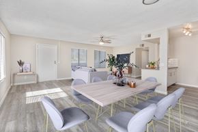 Glendale apartment for rent - A dining room with a table and chairs.