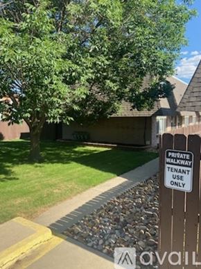 Longmont apartment for rent - A sign on a post that says Private Walkway Tenant Use Only.