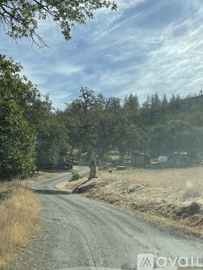 Jacksonville apartment for rent - A dirt road winds through a rural landscape with trees and grass on either side.