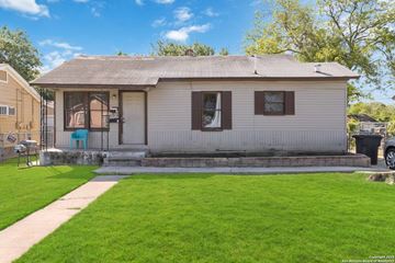 San Antonio apartment for rent - A small house with a brown roof and a white siding.