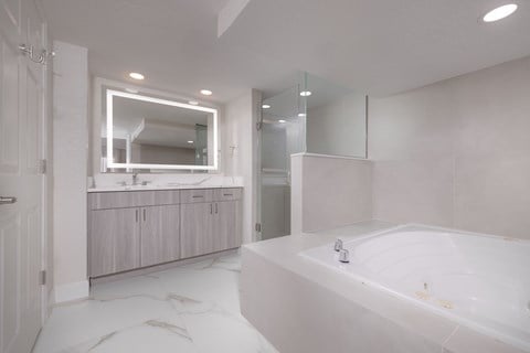 Floor plan for 2 beds, 3 baths, 1444 sqft