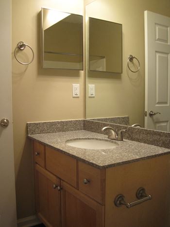 Brushed nickel kitchen and bath hardware