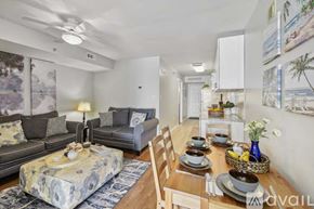 North Myrtle Beach house for rent - A well-lit dining room with a table set for a meal.