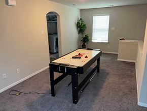 Houston house for rent - A room with a pool table and a plant.