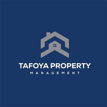 Albuquerque apartment for rent - A logo for Tafofya Property Management featuring a stylized house.