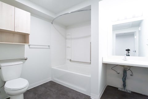 Floor plan for studio, 1 bath, 504 sqft