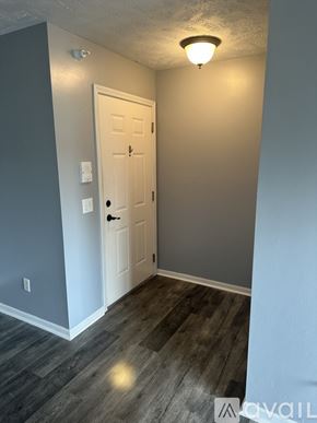 Caledonia condo for rent - A room with a white door and a light on the ceiling.