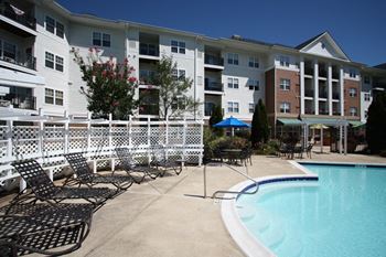 Pool side relaxing area
