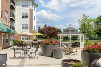 Beautiful gazebo with courtyard