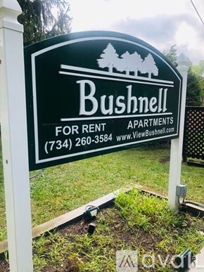 Chelsea apartment for rent - A sign for Bushnell apartments for rent is displayed.