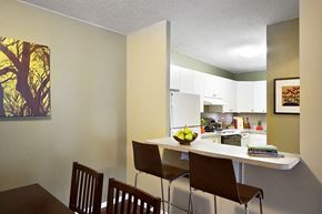 Somerset apartment for rent - a kitchen and dining room with a table and chairs