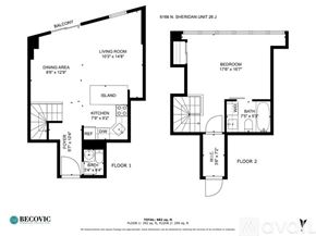 Chicago apartment for rent - A floor plan for a 26 unit apartment building shows the layout of each floor.